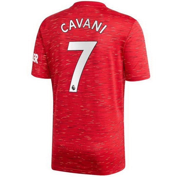 Camiseta Manchester United NO.7 Cavani Primera equipo 2020-2021 Rojo